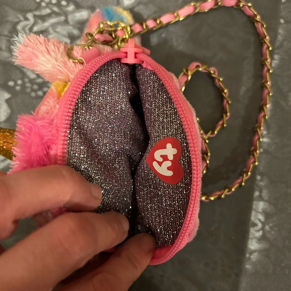 TY Fantasia unicorn mini purse with chain strap